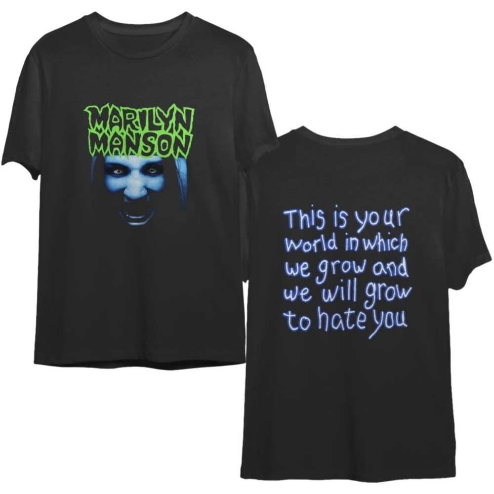 Marilyn Manson Portrait Of An American Family Era T-Shirt 2 Sided